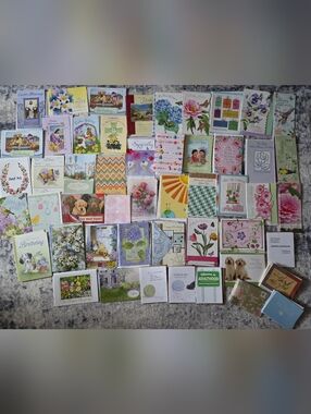 Assorted Greeting Card Lot - Floral, Birthday, Sympathy, Get Well